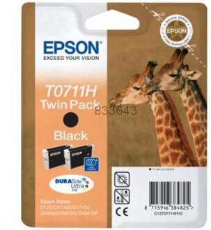 Epson T0711H 2x Zwart ml