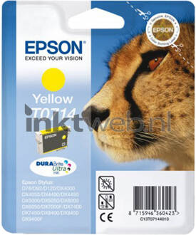 Epson T0714 geel cartridge