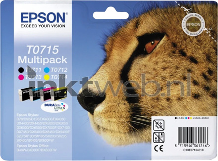 Epson T0715 4 Color Multipack (4 kleuren) C13T07154010