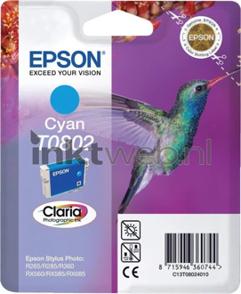 Epson T0802 cyaan cartridge