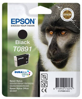 Epson T0891 Singlepack Zwart DURABrite Ultra Ink