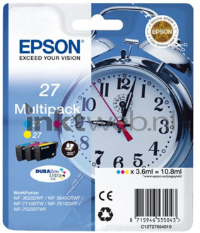 Epson T2705 Multipack 3-kleuren DURABrite Ulta Ink