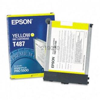 Epson T487 inkt cartridge geel (origineel)