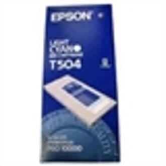 Epson T504 inkt cartridge licht cyaan (origineel)