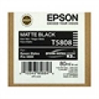 Epson T5808 inkt cartridge mat zwart (origineel)