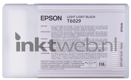 Epson T6029 - Inktcartridge / Licht Zwart