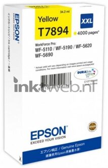 Epson T7894 XXL Cartridge Geel C13T789440