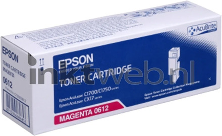 Epson Tonercassette S050612 C13S050612 Origineel Magenta 1400 bladzijden