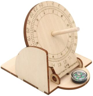 Equatoriale Zonnewijzer Klok Hout Studenten Wetenschappelijke Model Maritieme Sundials