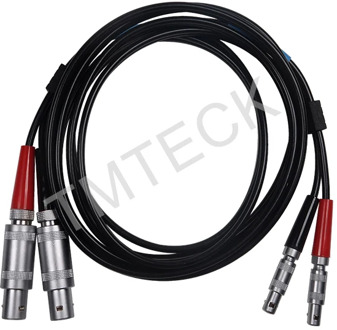 equlity Krautkramer SEKL2 ultrasonic Dual cable LEMO 00 TO LEMO 1 FOR NDT FLAW DETECTOR