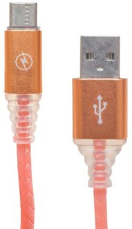 Er 3 Amps Gevlochten Rgb Verlichte TYPE-C Usb Data Kabel 1 Meter