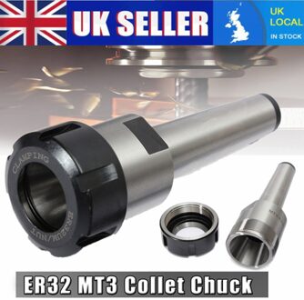 ER32 MT3 M12 Taper Frezen Collet Chuck Holder Cnc Frees Arbor Spantang Houder, Cnc Gereedschaphouder Klem
