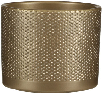 era ronde pot goud relief maat in cm: 14 x 17 - GOUD