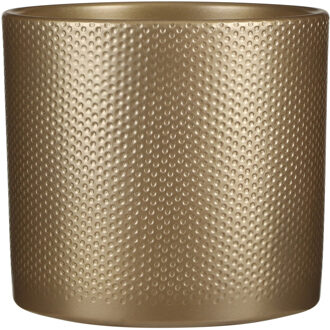 era ronde pot goud relief maat in cm: 21 x 23 - GOUD