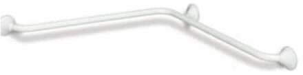 Ergogrip horizontale hoekwandbeugel 60 x 60 cm, staal gecoat wit