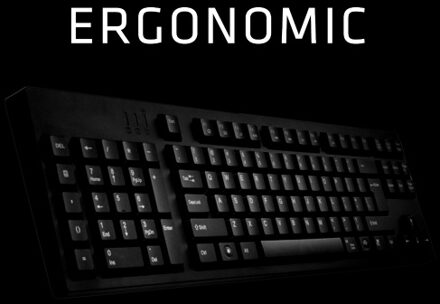 Ergonomic Keyboard Left Hand Keyboard Left Handed Keyboard Ergonomic Design Full-size Keyboard Dual USB Interface Improve Work Efficiency