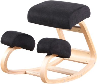 Ergonomic Kneeling Chair: Knee Stool for Better Posture, Perfect for Body Shaping and Stress Relief in Home Office (Black/red)