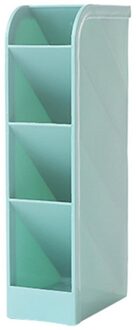 Ergonomische Bureau Briefpapier Doos Lade Organizer Geneigd Penhouder Kantoorbenodigdheden Rechthoekige Briefpapier Organisator blauw S