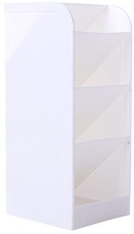 Ergonomische Bureau Briefpapier Doos Lade Organizer Geneigd Penhouder Kantoorbenodigdheden Rechthoekige Briefpapier Organisator wit L