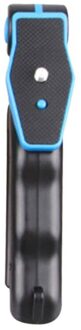 Ergonomische Selfie Stick Swivel Smartphone Handheld Grip Stabilizer Statief Handvat Steadycam Kits met Bluetooth Sluiter Afstandsbediening Blauw