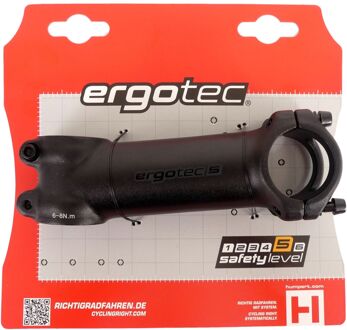 Ergotec stuurpen Shark-Ahead 28.6/110/31.8 mm zwart