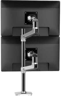 Ergotron LX Dual Stacking monitorarm met hoog statief Monitorarm