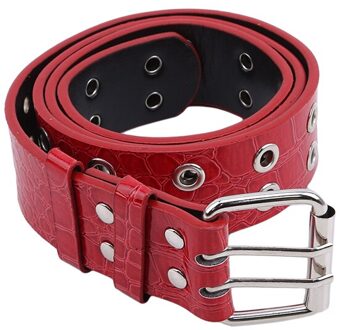 Erhu Prestaties Riemen Creatieve Wide Multicolor Riem Pu + Zinklegering Riem Instrumenten Multifunctionele Accessoires rood