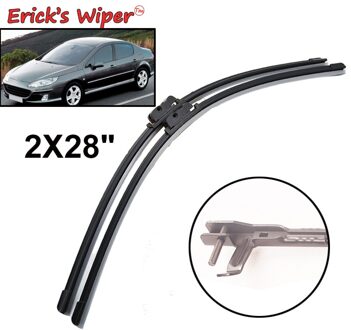 Erick 'S Ruitenwisser Lhd Front Wisserbladen Voor Peugeot 407 407 Sw 2004 Voorruit Voorruit Voorruit 28 "+ 28"