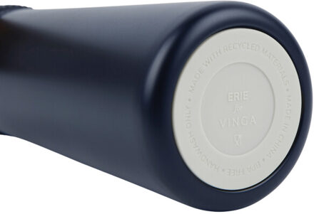 Erie gerecycleerde roestvrijstalen waterfles van 450 ml Blauw - One size