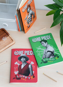 Erik One Piece Netflix - Monkey D. Luffy, Roronoa Zoro And Nami Pack Of 3 A5 Notebooks