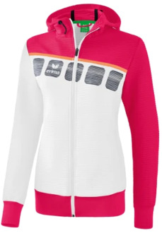 Erima 5-C Dames Trainingsjack - Jassen  - wit - 128