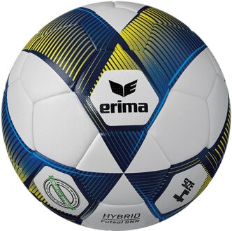 Erima Hybrid Futsal Zaalvoetbal wit - navy - geel - 4