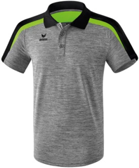 Erima poloshirt Liga 2.0 junior polyester grijs/groen mt 116 Grijs,Groen