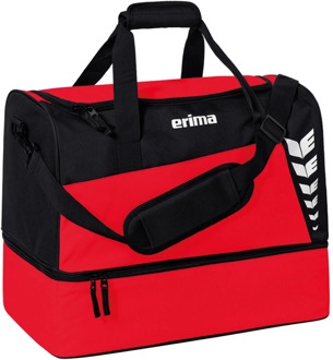 Erima Six Wings Bodemvak Sporttas L rood - zwart - 1 SIZE