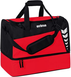 Erima Six Wings Bodemvak Sporttas S rood - zwart - 1 SIZE