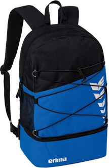 Erima Six Wings Multifunctionele Rugzak blauw - zwart - 1-SIZE