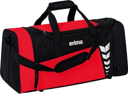 Erima Six Wings Sporttas L rood - zwart - 1 SIZE