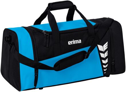Erima Six Wings Sporttas M lichtblauw - zwart - 1 SIZE