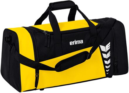 Erima Six Wings Sporttas S geel - zwart - 1-SIZE