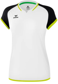 Erima Sportshirt - Maat 44  - Vrouwen - wit/zwart/lime geel