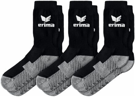 Erima Sportsokken - Maat 35-38 - Unisex - zwart/wit/grijs