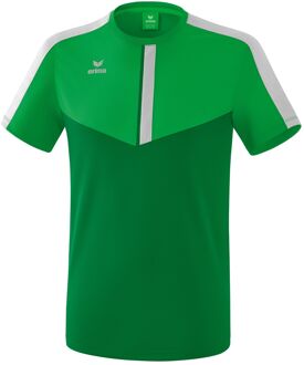 Erima Squad T-Shirt Fern Green-Smaragd-Zilver Grijs Maat L