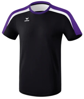 Erima T shirt Liga 2.0 heren polyester zwart/paars/wit mt XXXL Wit,Donkerblauw - 3XL