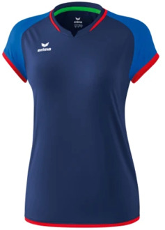 Erima Zenari 3.0 Volleybalshirt Dames - New Navy / New Royal / Rood | Maat: 38