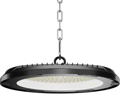 Eris LED High Bay UFO - 150 Watt - 21.000lm (140lm/W) - 6500K daglicht wit - IP65 waterdicht - IK08 - Flikkervrij Zwart
