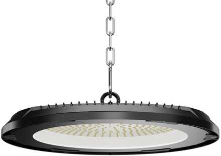 Eris LED High Bay UFO - 200 watt - 28.000 lumen (140lm/W) - 4000K neutraal wit - IP65 waterdicht - IK08 - Flikkervrij Zwart