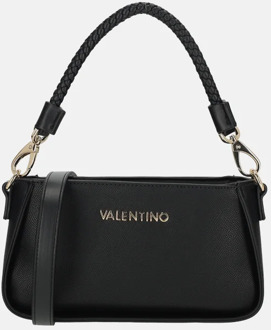 Eris Re schoudertas gevlochten nero Zwart