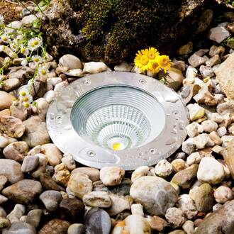 Erizo LED inbouwlamp Ø 22cm 24W roestvrij staal, transparant