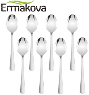 Ermakova Set Van 8 Espresso Lepel 4 Inch Mini Koffielepel Kleine Bistro Lepel Voor Dessert Roestvrij Staal Thee Voorgerecht