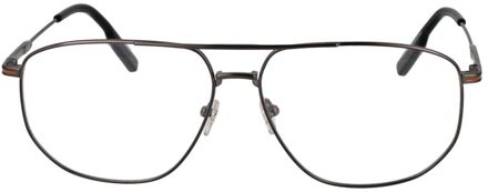 Ermenegildo Zegna Aviator Stijl Hoofdletters Donkergrijs